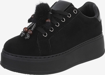 Ital-Design Sneakers in Black: front