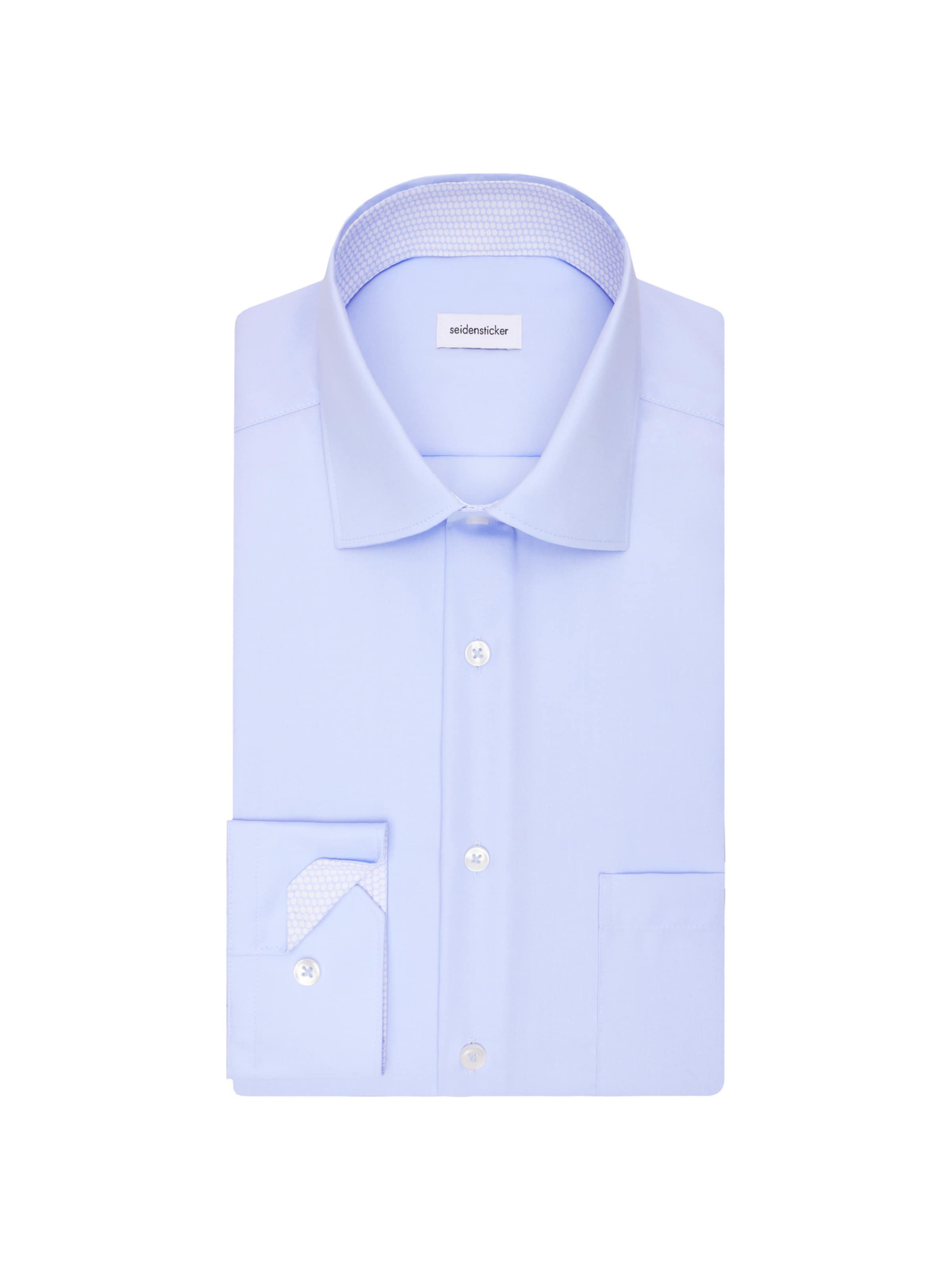 SEIDENSTICKER Regular fit Zakelijk overhemd 'Schwarze Rose' in Blauw