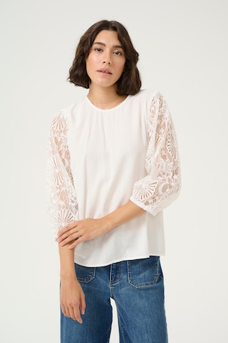 Kaffe Bluse in Weiß: Vorderseite
