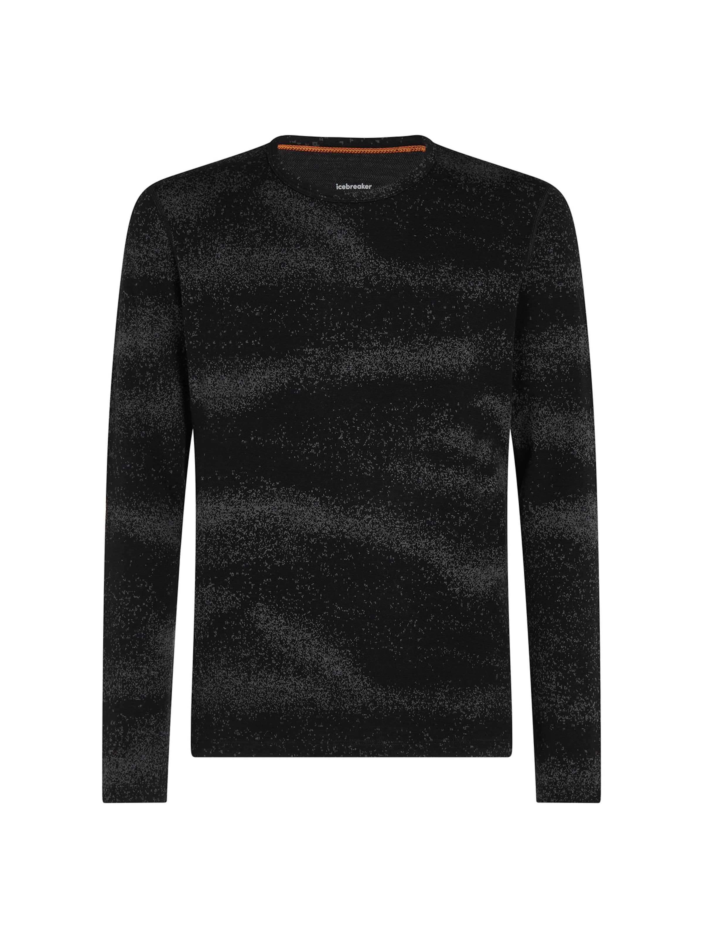 ICEBREAKER - Camiseta funcional 'Oasis Vertex' en negro: frente