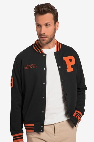 JP1880 Sweatvest in Zwart: voorkant