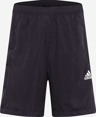 ADIDAS PERFORMANCE Spordipüksid must / valge, Tootevaade