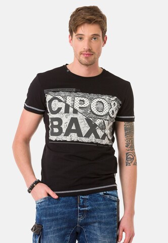 CIPO & BAXX T-Shirt in Schwarz: predná strana