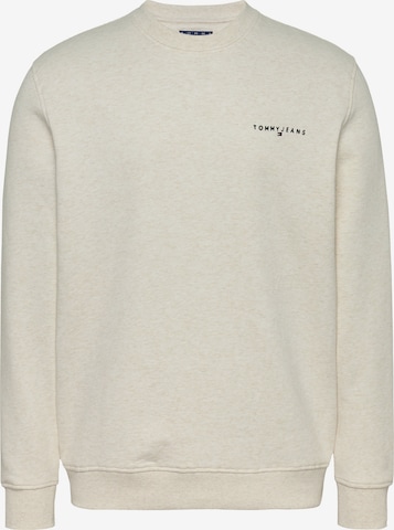 Tommy Jeans Collegepaita värissä beige: etupuoli
