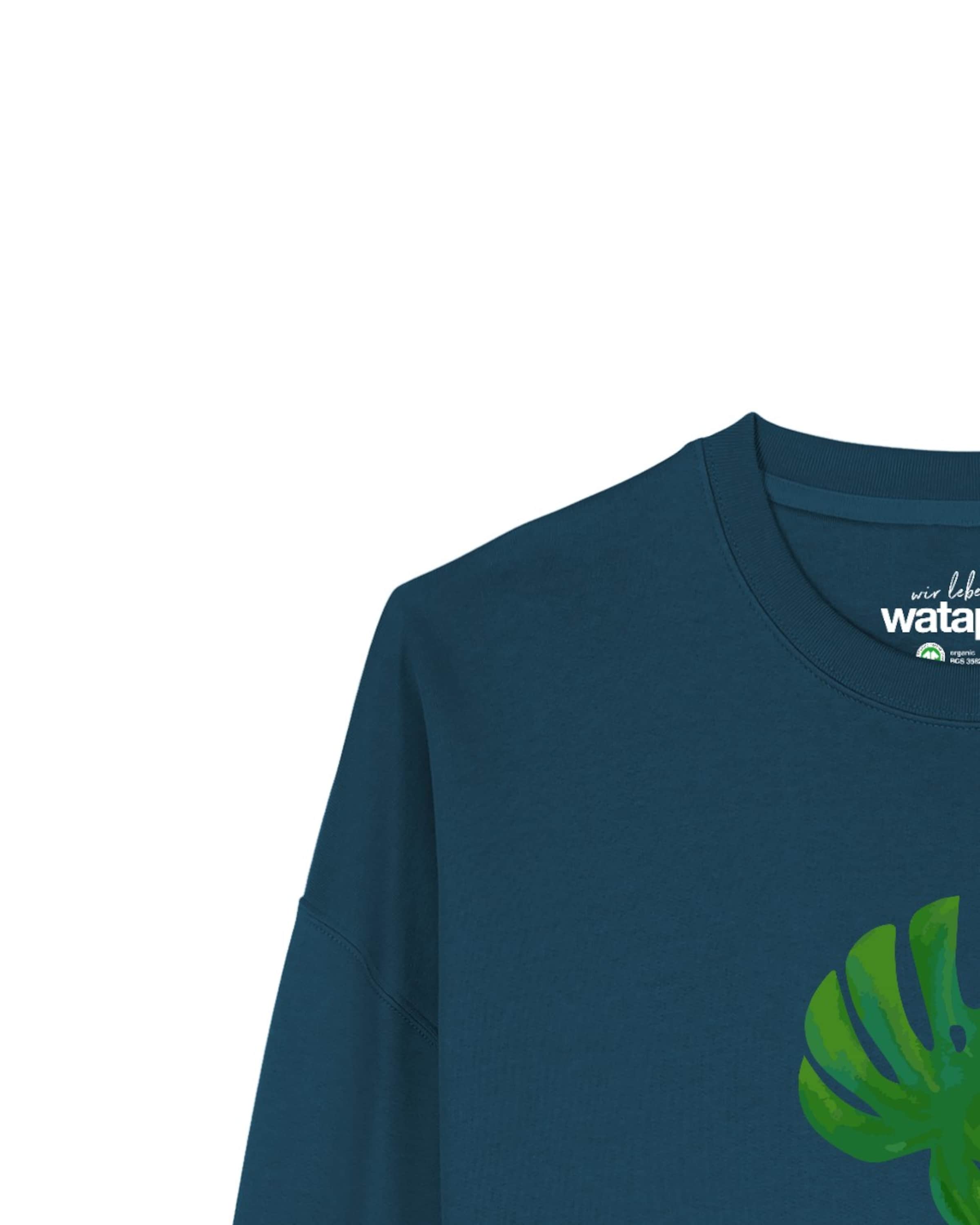 Felpa 'Monstera 2.0 ' di Watapparel in verde