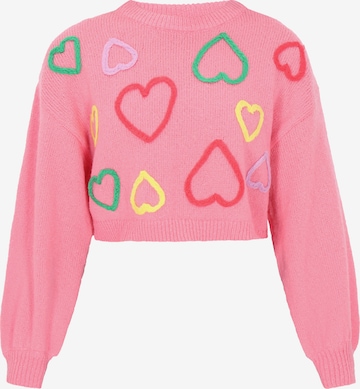 MYMO Oversized neulepaita värissä vaaleanpunainen: etupuoli