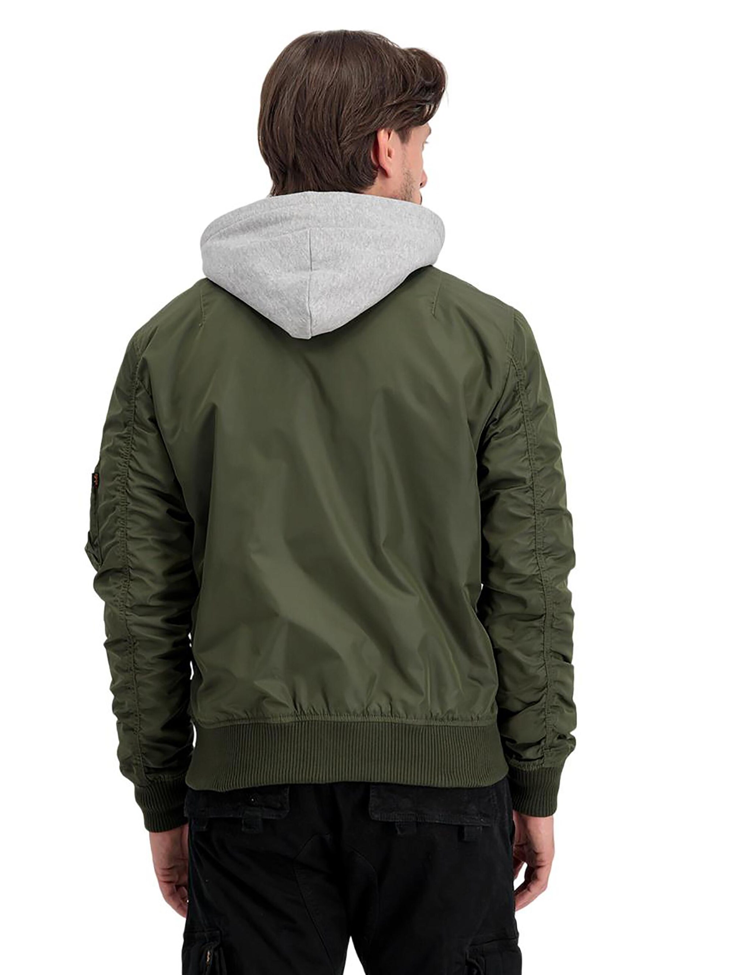 ALPHA INDUSTRIES Between-Season Jacket 'MA-1 TT' in Green