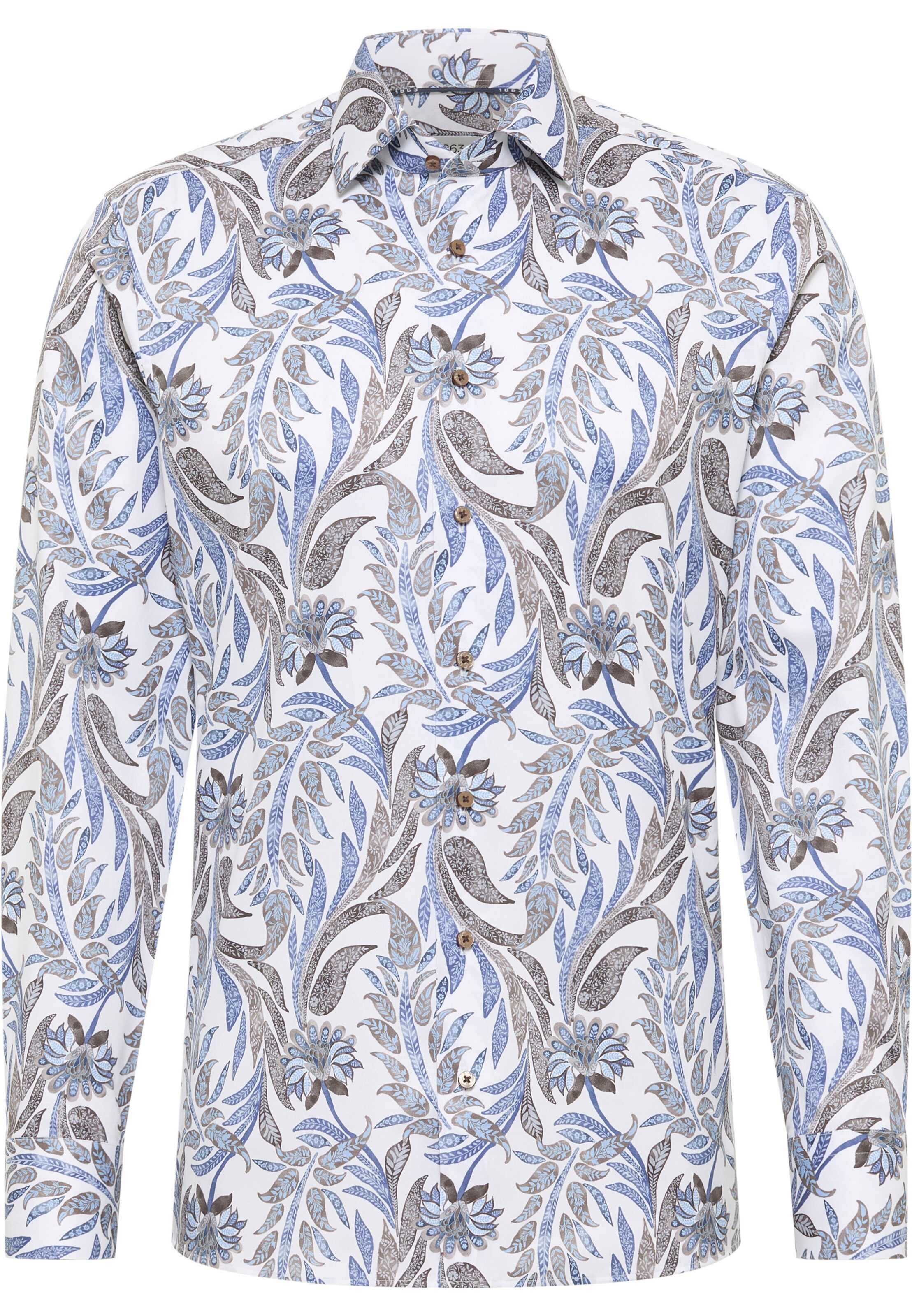 ETERNA Slim fit Business shirt in Blue: front