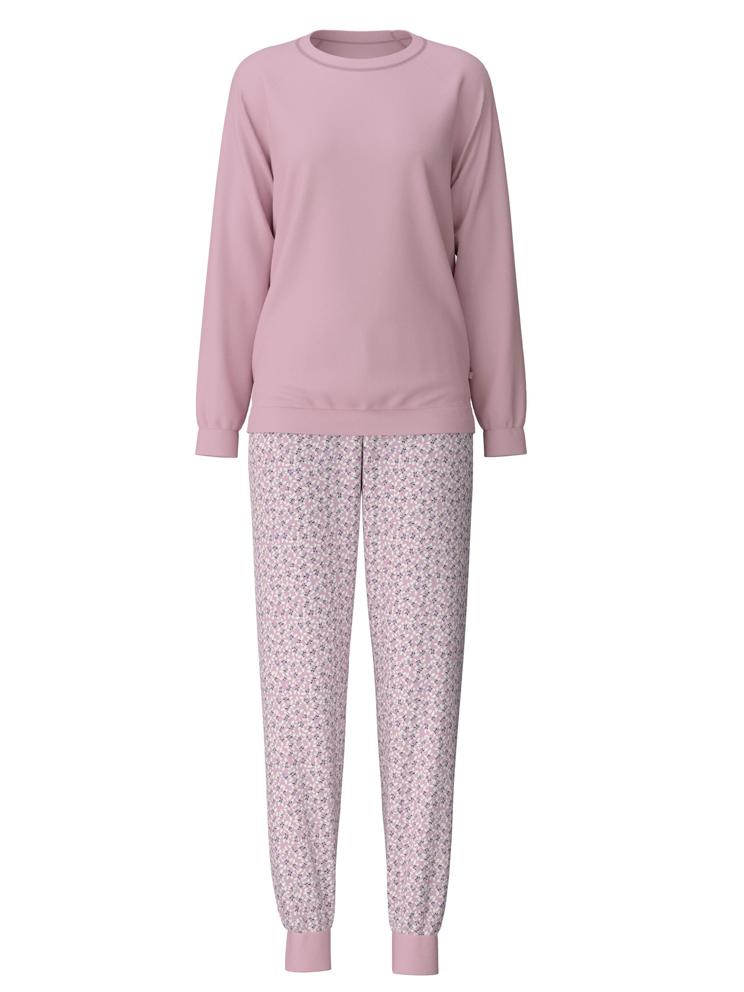 CALIDA Pyjama 'Midnight Flowers'‌ in Lila: Vorderseite