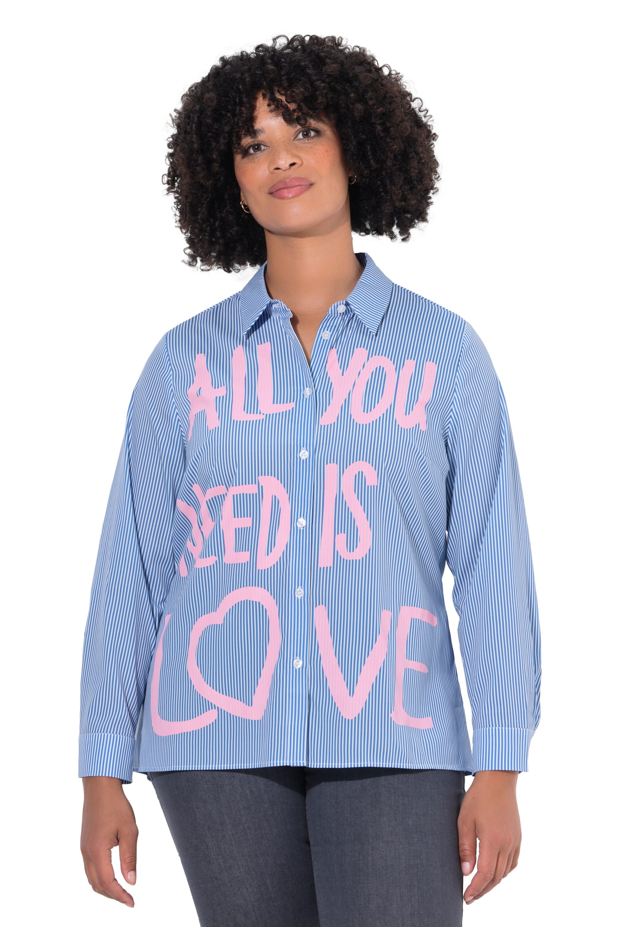 Angel of Style Blouse in Blue: front