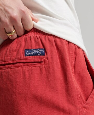 Superdry Regular Pants in Red