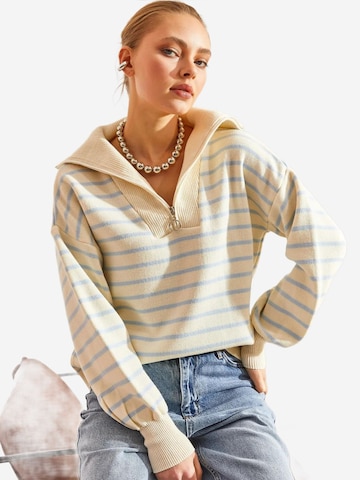 Pull-over 'Pullover' Bianco Lucci en beige