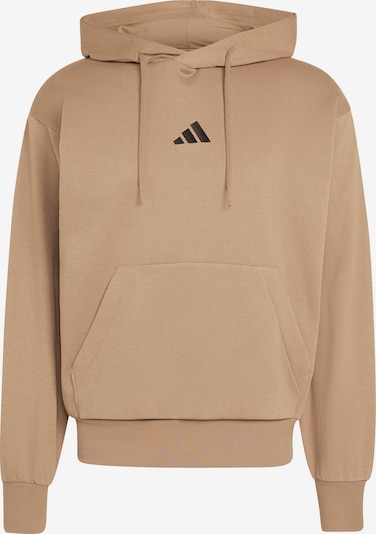 ADIDAS SPORTSWEAR Sportska sweater majica 'Essentials' veličine XS u svijetlosmeđa / crna, Pregled proizvoda