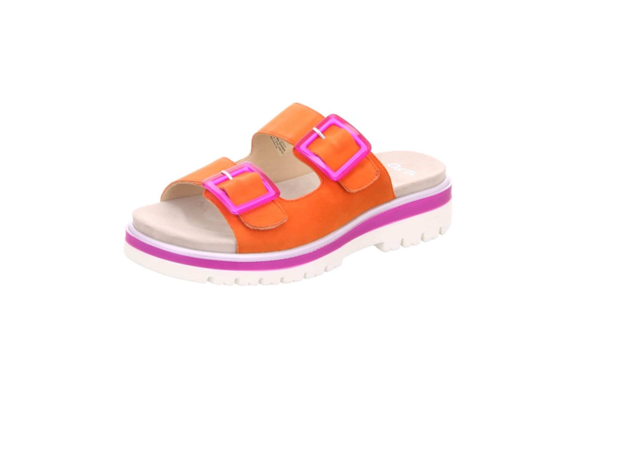 ARA Mules in Orange: front