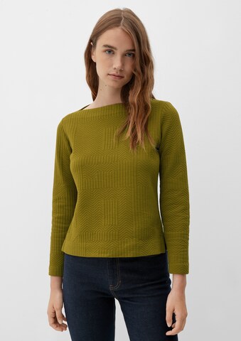 s.Oliver Sweatshirt in Groen: voorkant