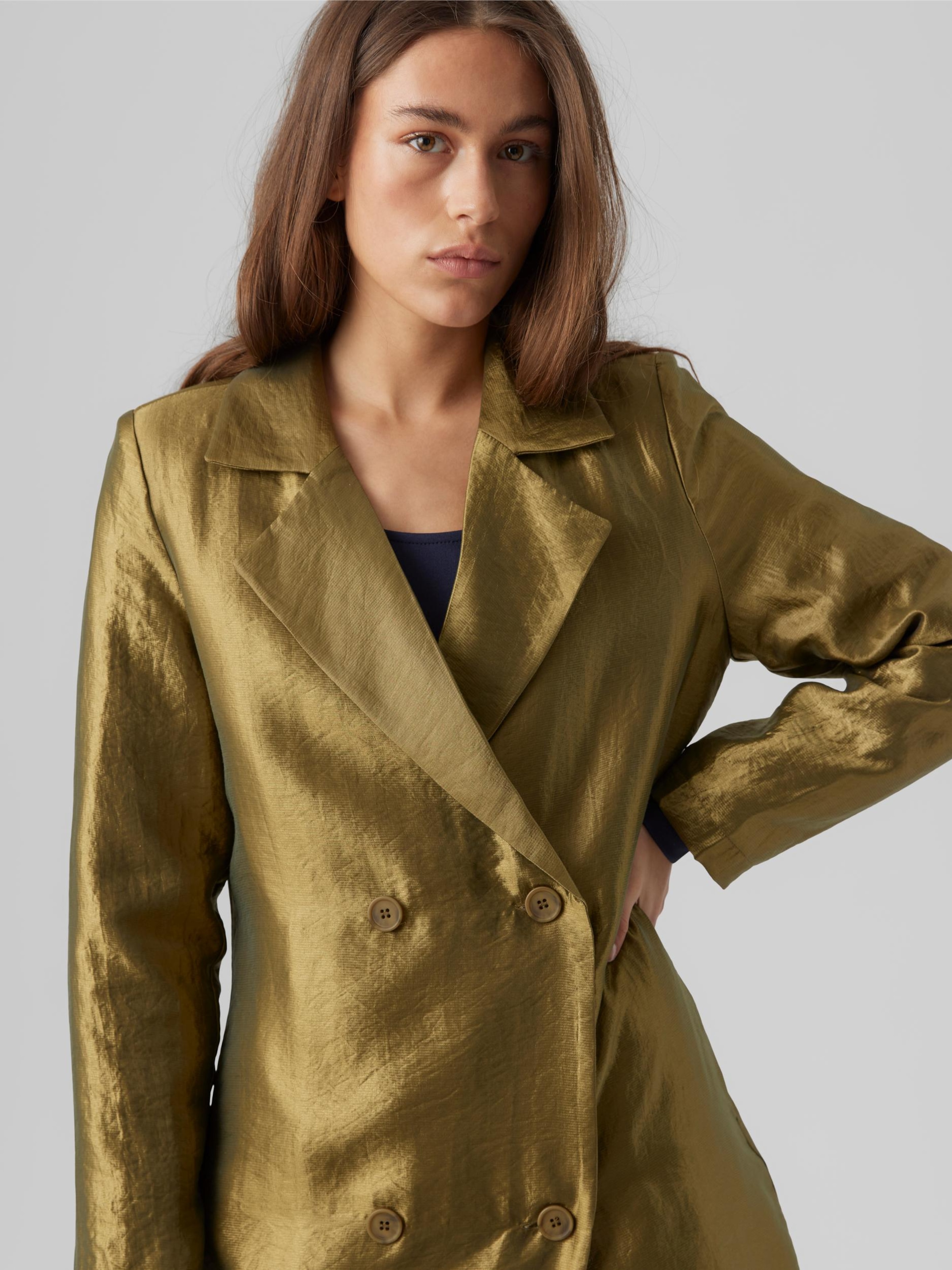 Vero moda green clearance coat
