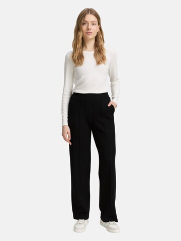 TOM TAILOR Loosefit Broek in Zwart