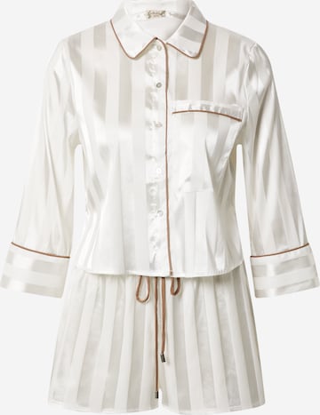 Free People Korte pyjama in Beige: voorkant