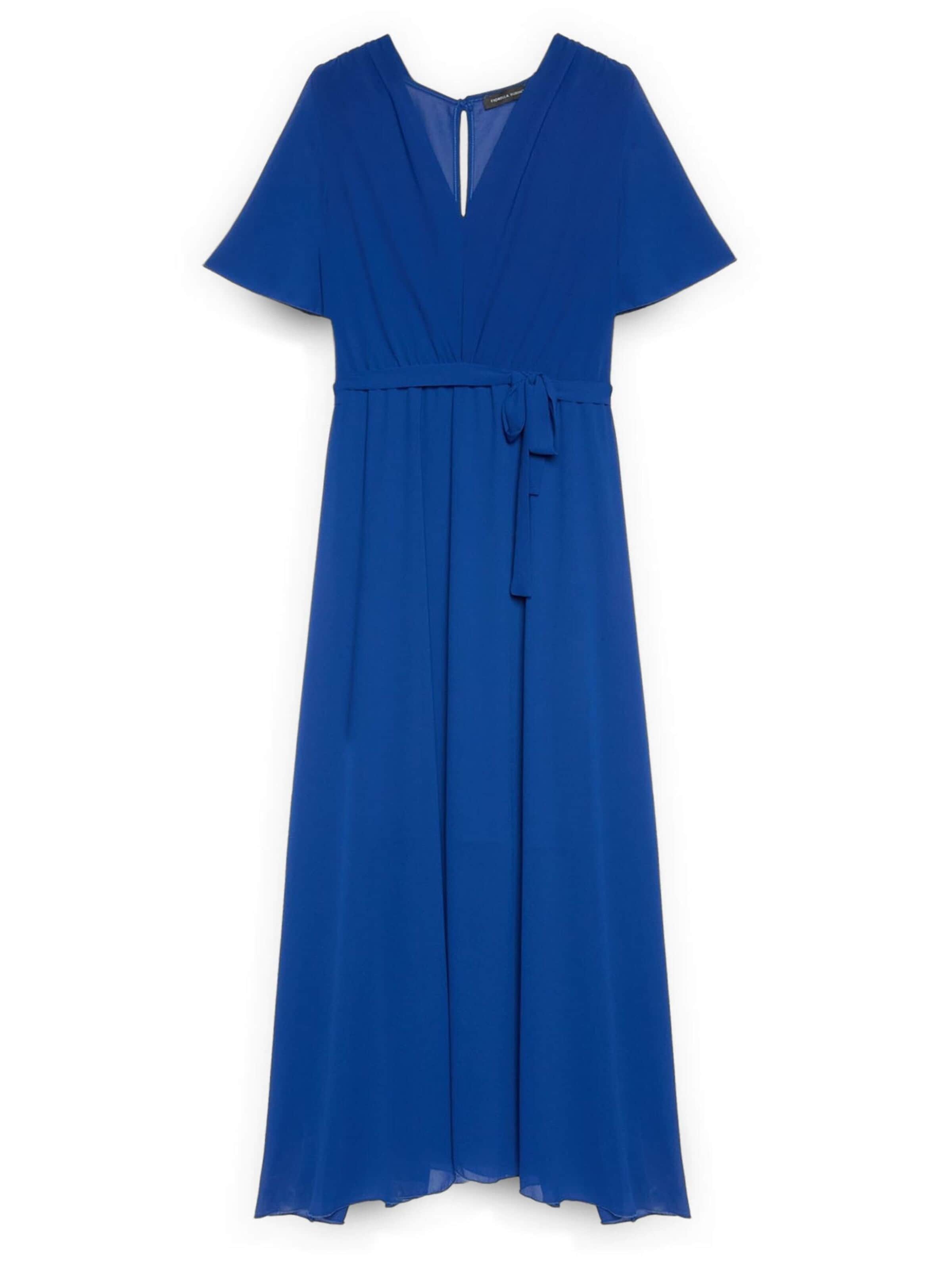 Fiorella Rubino Jurk in Blauw: voorkant