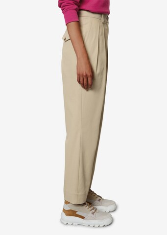 Marc O'Polo Loosefit Bandplooibroek in Beige