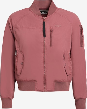 khujo Kurtka przejściowa w kolorze różowy: przód