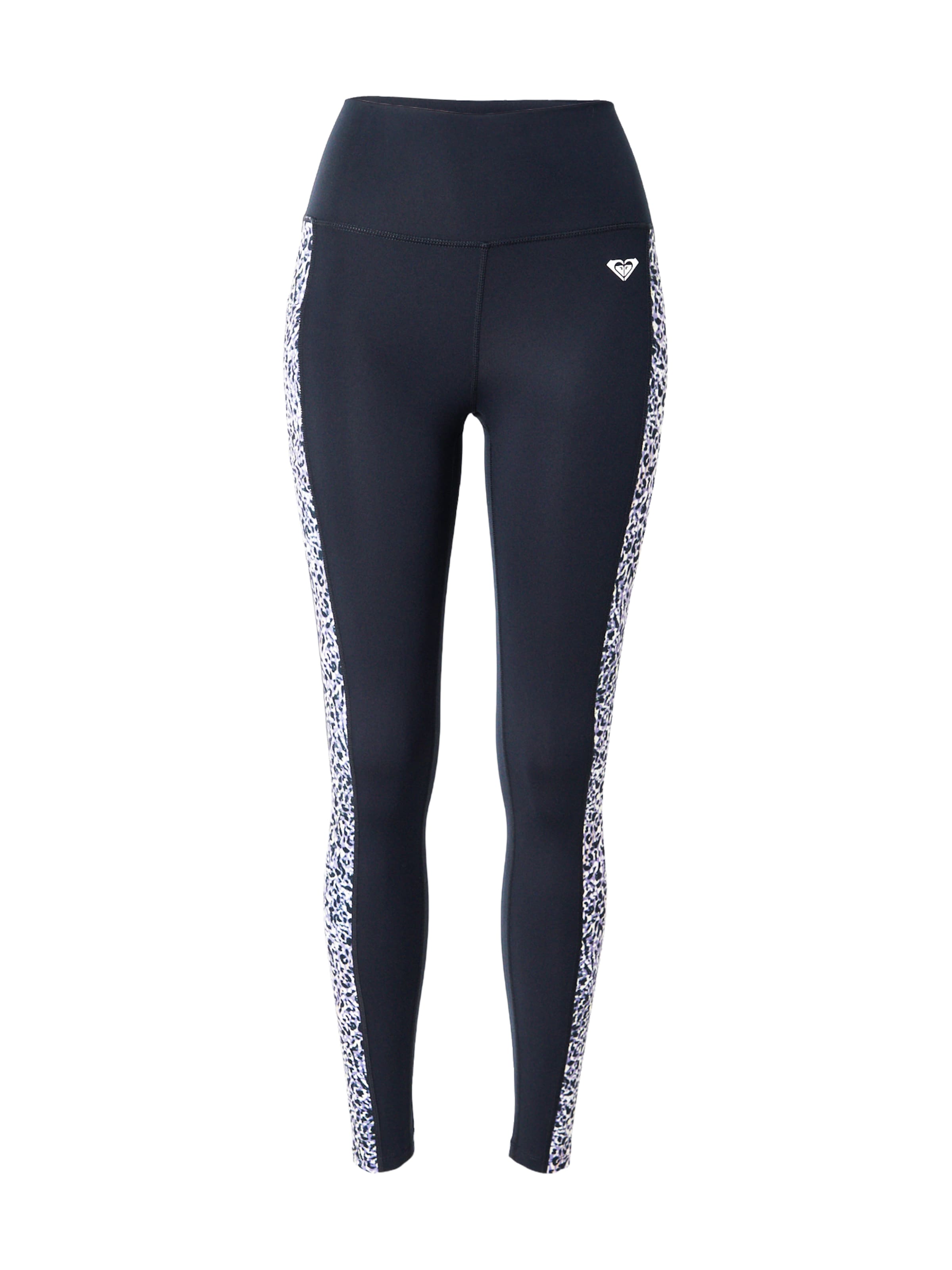 ROXY Skinny Sportovní kalhoty 'HEART INTO LEG' – černá: přední strana