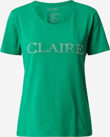 Claire T-shirt i grön: framsida