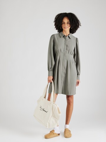 Robe-chemise 'Asana' MSCH COPENHAGEN en vert : devant
