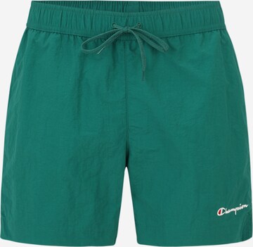 Shorts de bain Champion Authentic Athletic Apparel en vert : devant