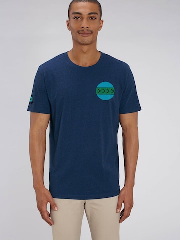 Maglietta 'CAPRA-EARTH' di AFROZAN in blu