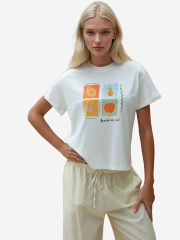 Hiccup T-Shirt in Weiß: Vorderseite