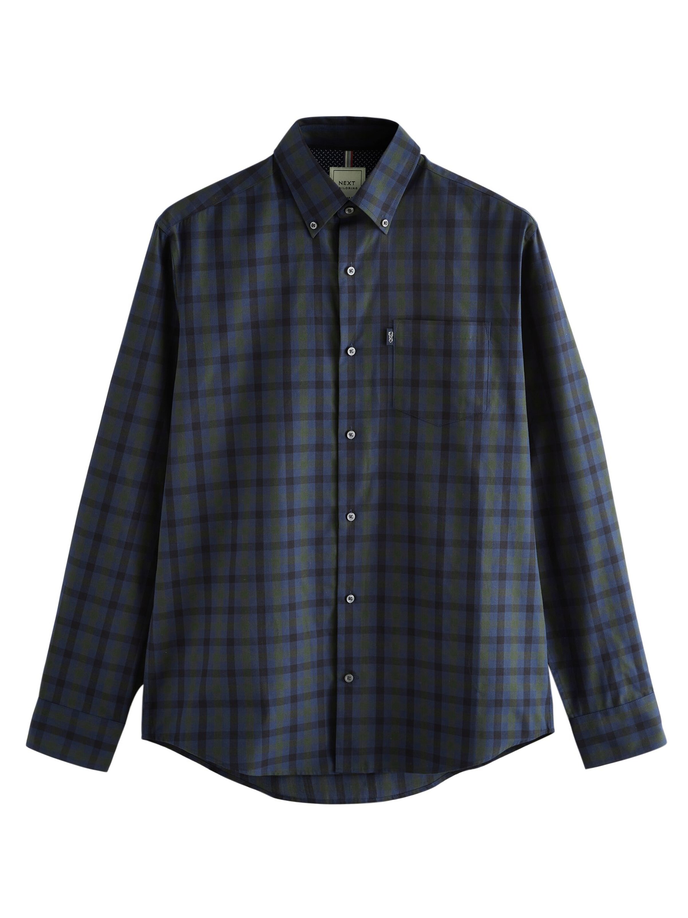 Next Regular Fit Hemd in Schwarz: Vorderseite