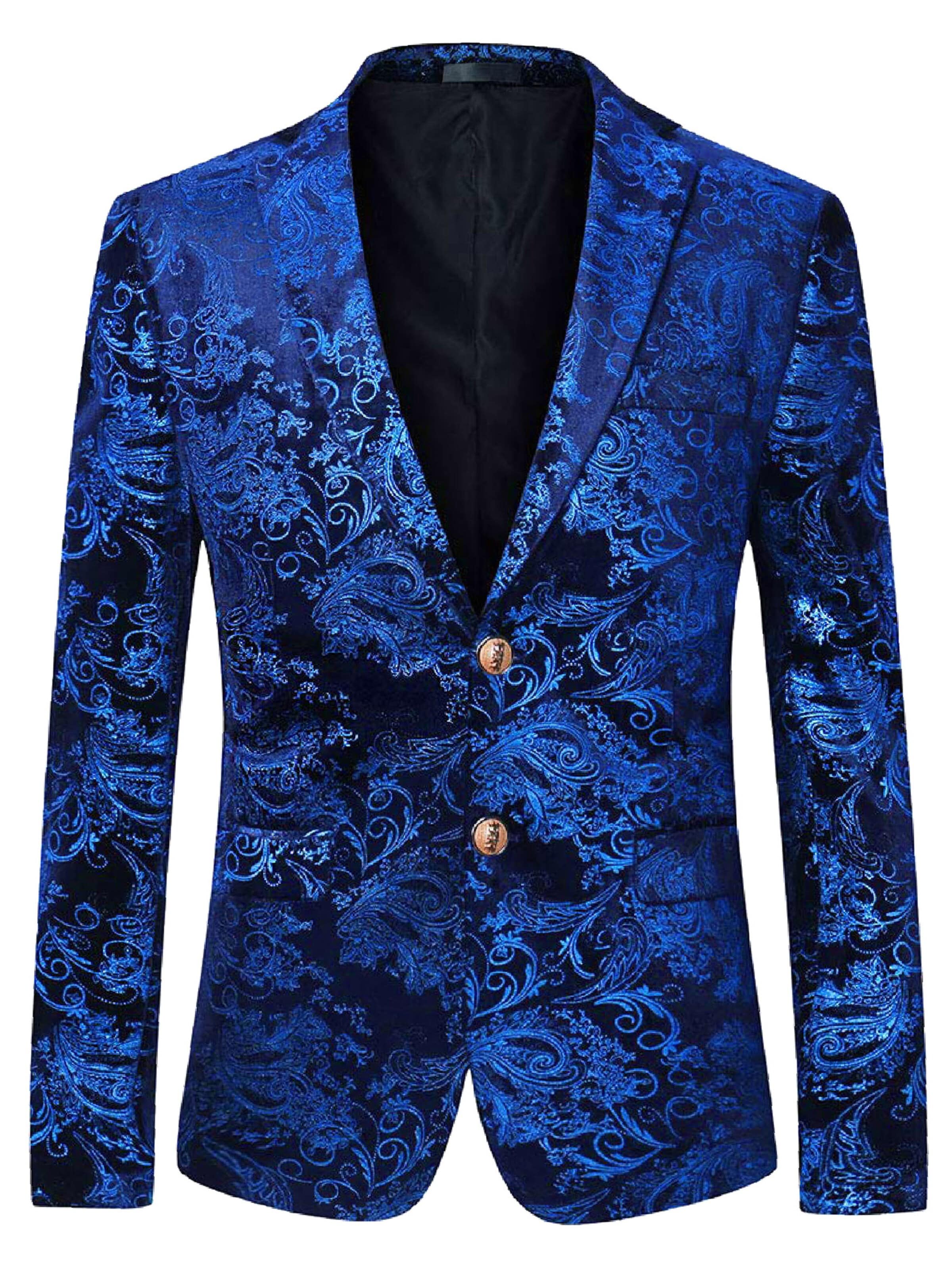 YOUTHUP Suit Jacket 'Goldglanz' in Blue: front
