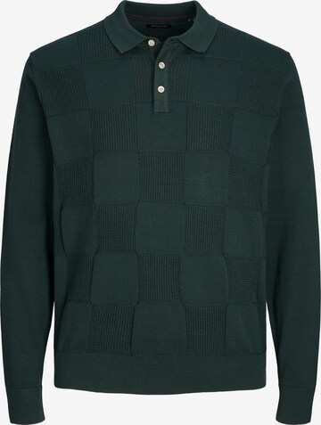 JACK & JONES Sweater 'Bluchecker' in Green: front