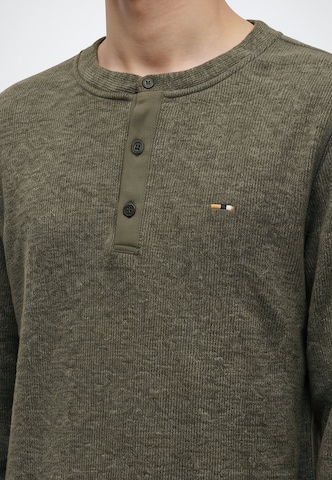 INDICODE JEANS Kampsun 'Dorburn Grandad', värv roheline