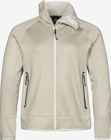 Schöffel Athletic Fleece Jacket in Beige: front