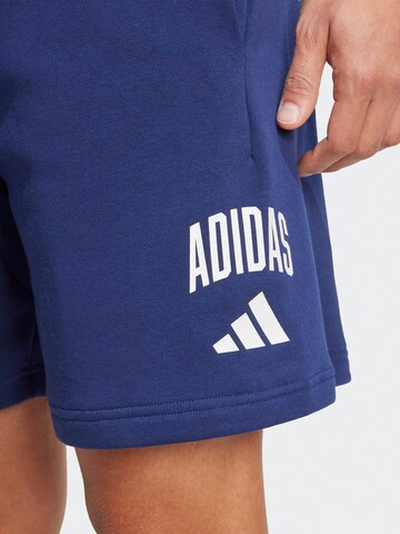 ADIDAS SPORTSWEAR Regular Спортен панталон 'COLLEGIATE' в синьо