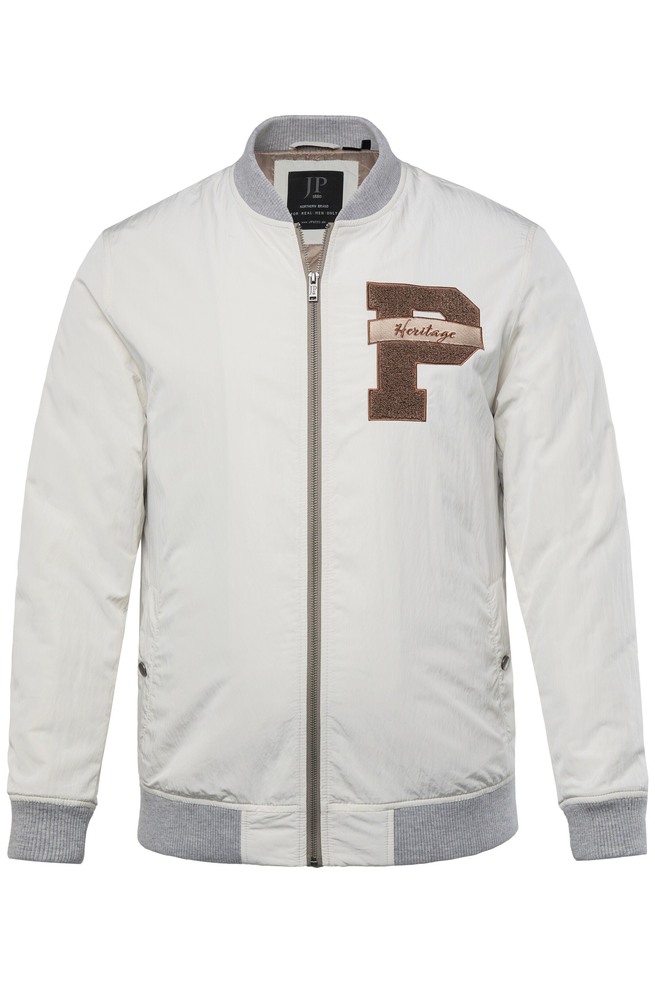 JP1880 Tussenjas in Beige: voorkant