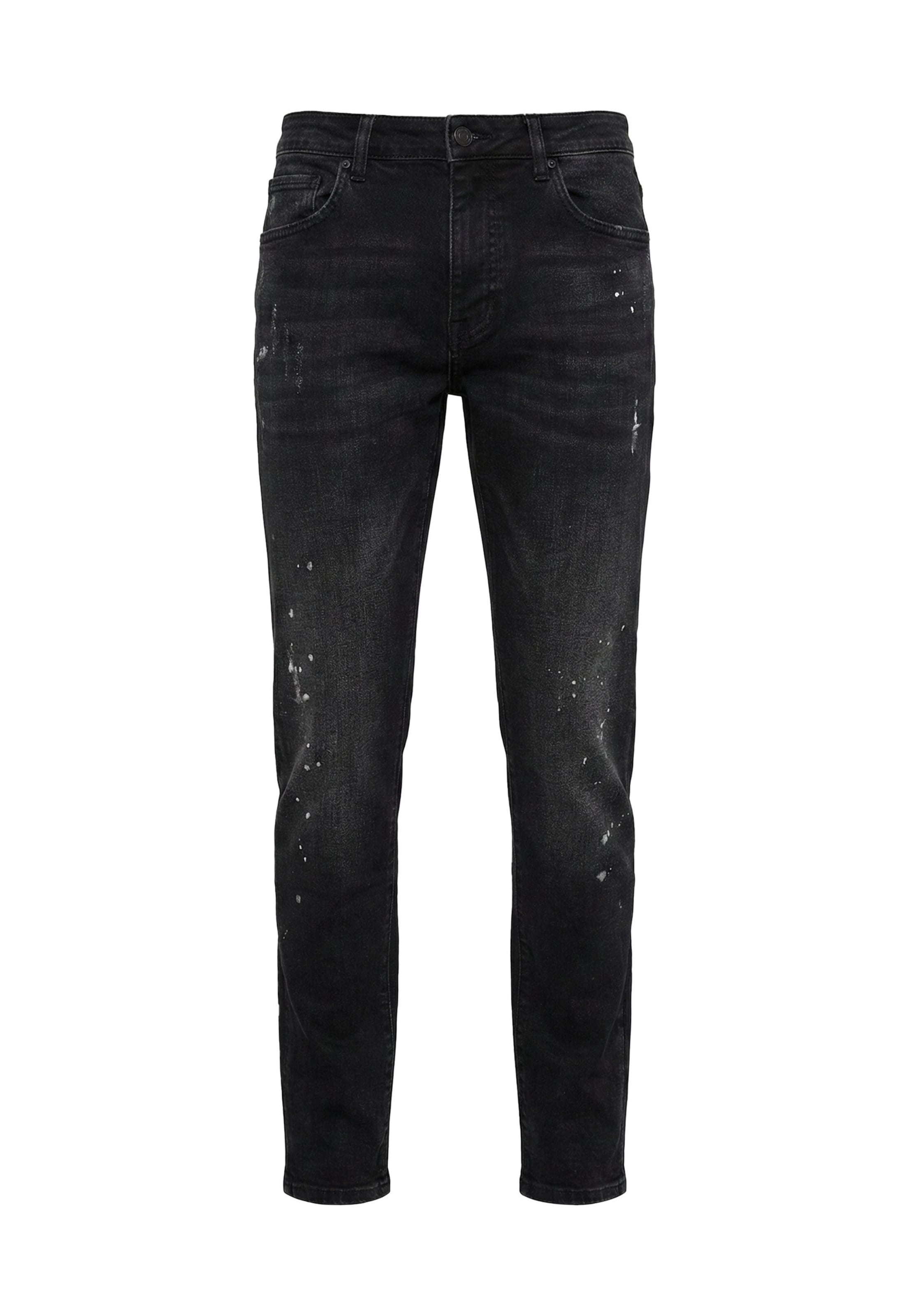 Alessandro Zavetti Slim fit Jeans in Black: front