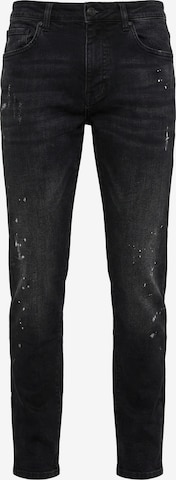 Coupe slim Jean Alessandro Zavetti en noir : devant