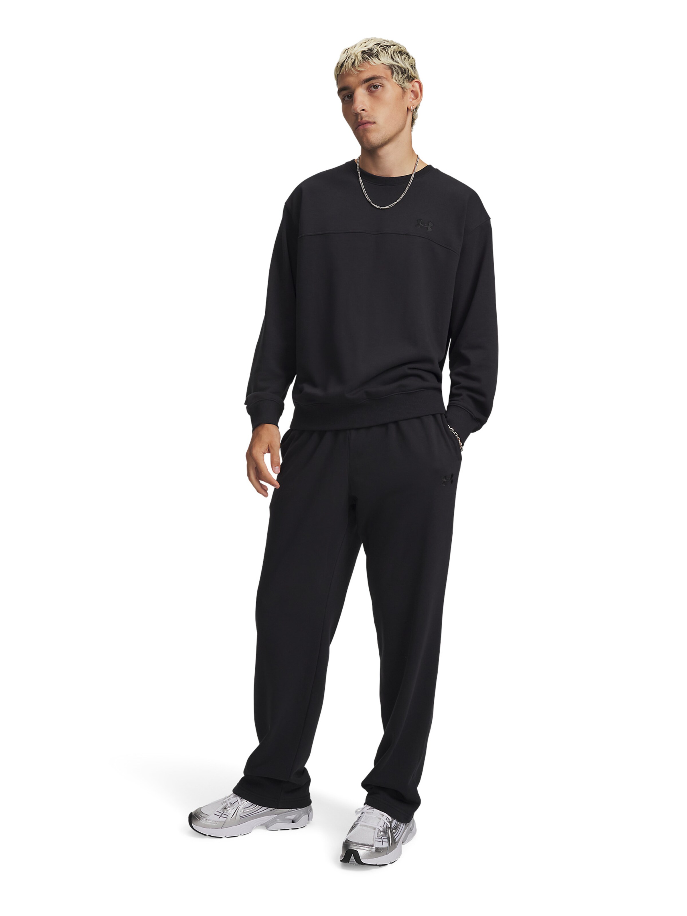 UNDER ARMOUR Loosefit Sportbroek 'Rival' in Zwart