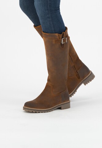 Bottes 'Daneborg Wax' Travelin en marron : devant