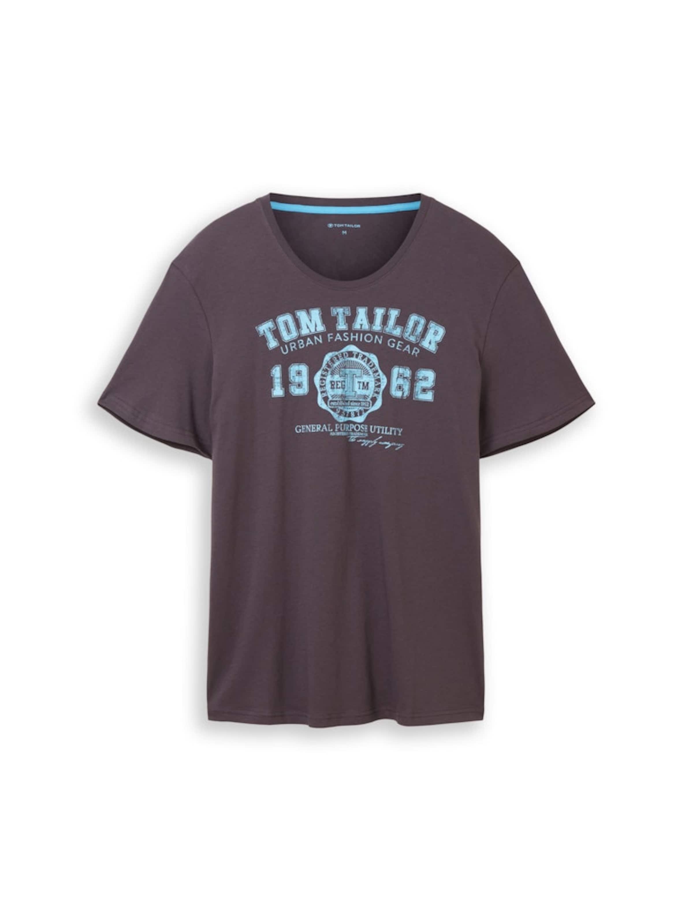 TOM TAILOR Men + Футболка в Черный: спереди