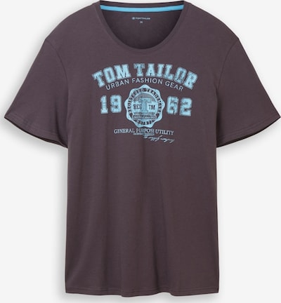 4XL dydžio Marškinėliai iš TOM TAILOR Men +, spalva – šviesiai mėlyna / juoda, Prekių apžvalga