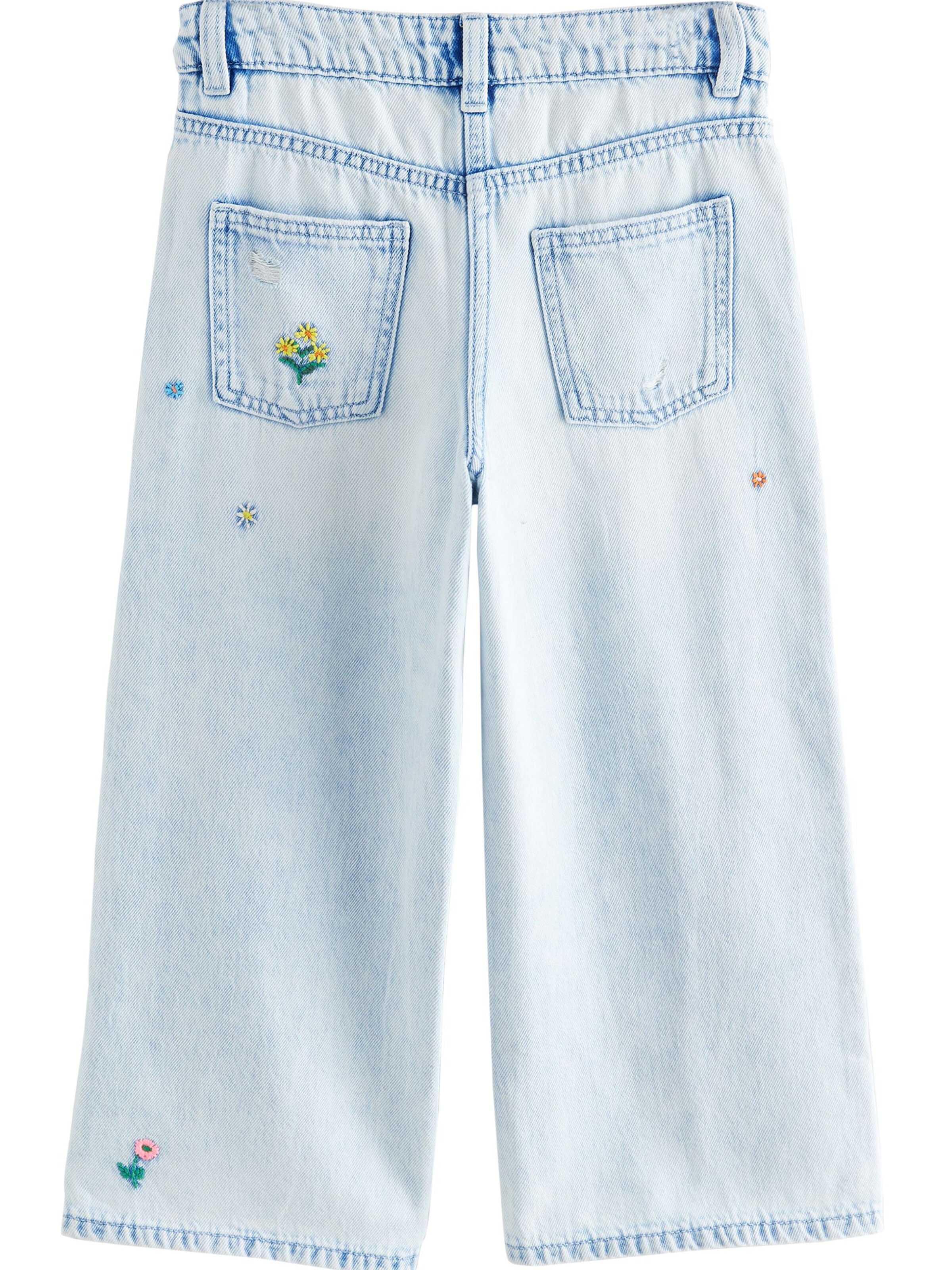 mėlyna Next Plačios klešnės Džinsai