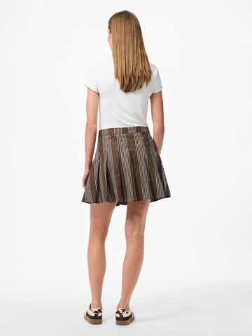 Gonna 'PCJamie' di PIECES in marrone