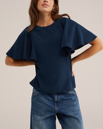 Bluză de la WE Fashion pe albastru