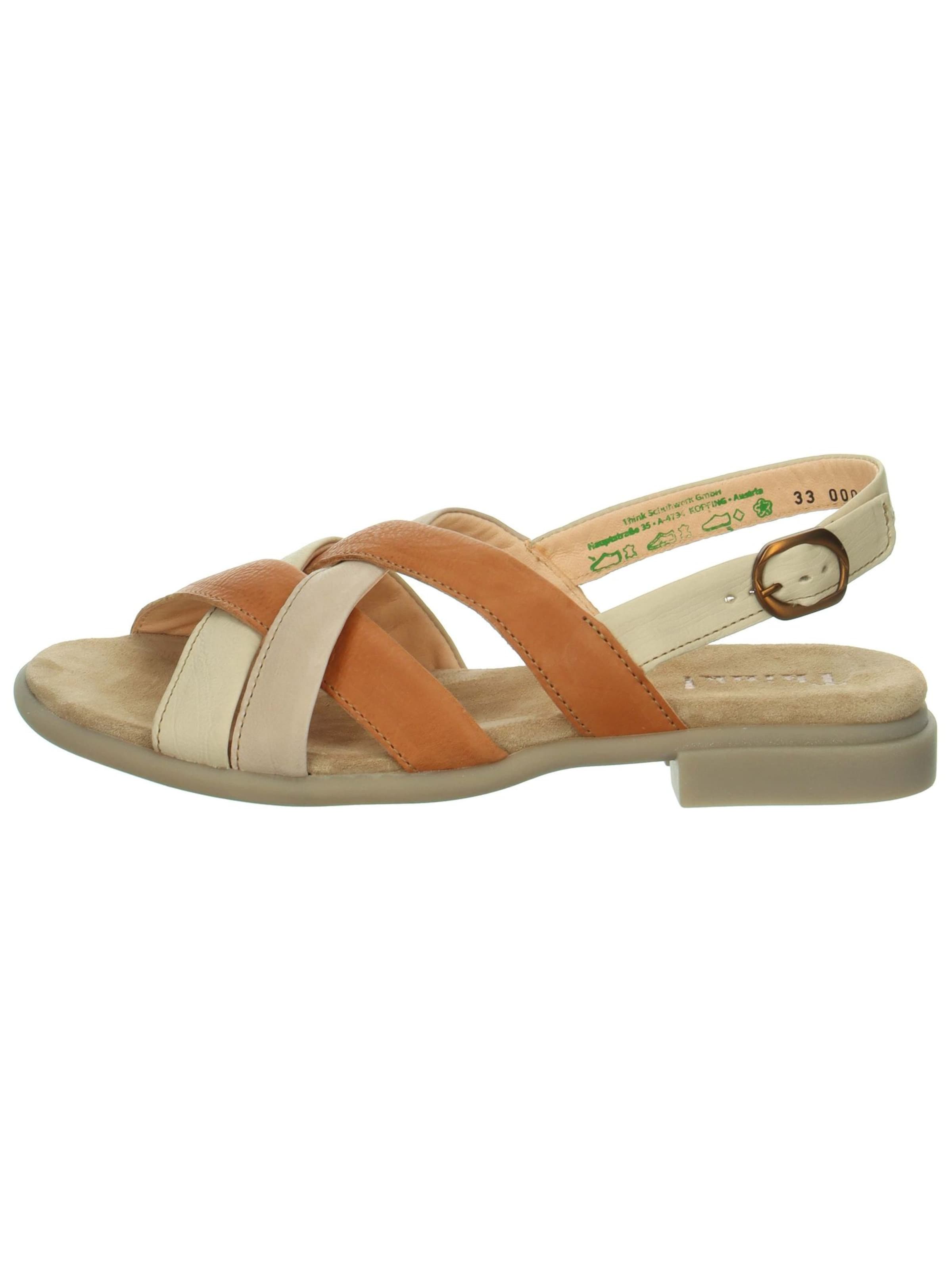 THINK! Strap sandal 'Kamaa' in Beige