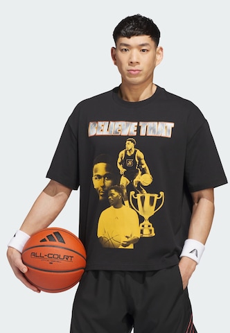 T-Shirt fonctionnel 'Anthony Edwards Bling' ADIDAS PERFORMANCE en noir : devant