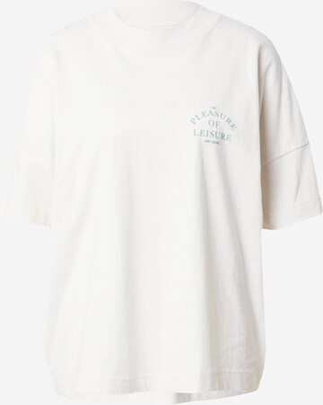Hey Soho T-Shirt 'PLEASURE OF LEISURE' in Weiß: predná strana